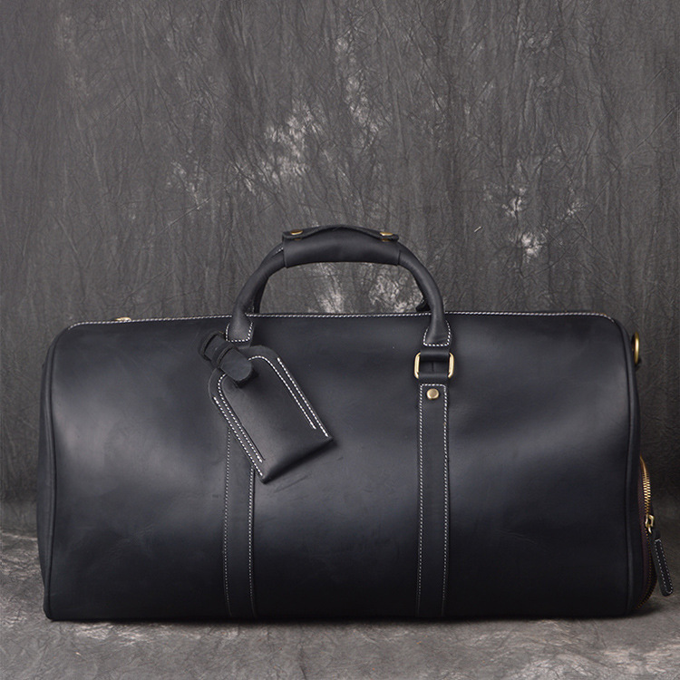 Genuine Leather Travel Duffle Bag For Men